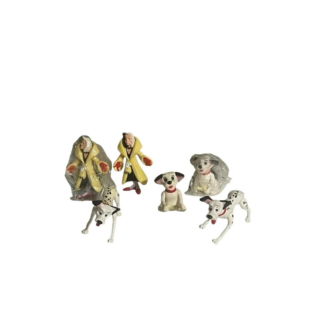 Vintage 101 Dalmatians Happy Meal Toys Disney Cruella de Vil Set Of 6